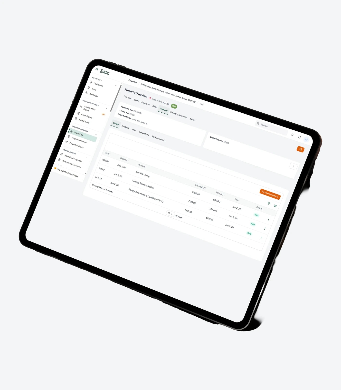 LettingaProperty online letting and tenancy management platform — view 1