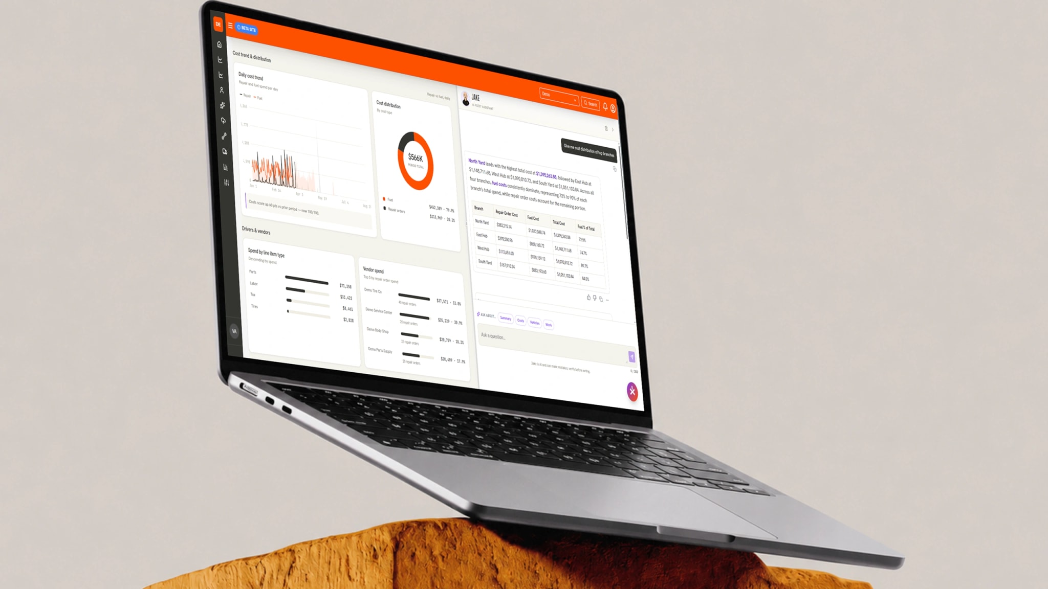 Link-X AI fleet management and analytics dashboard