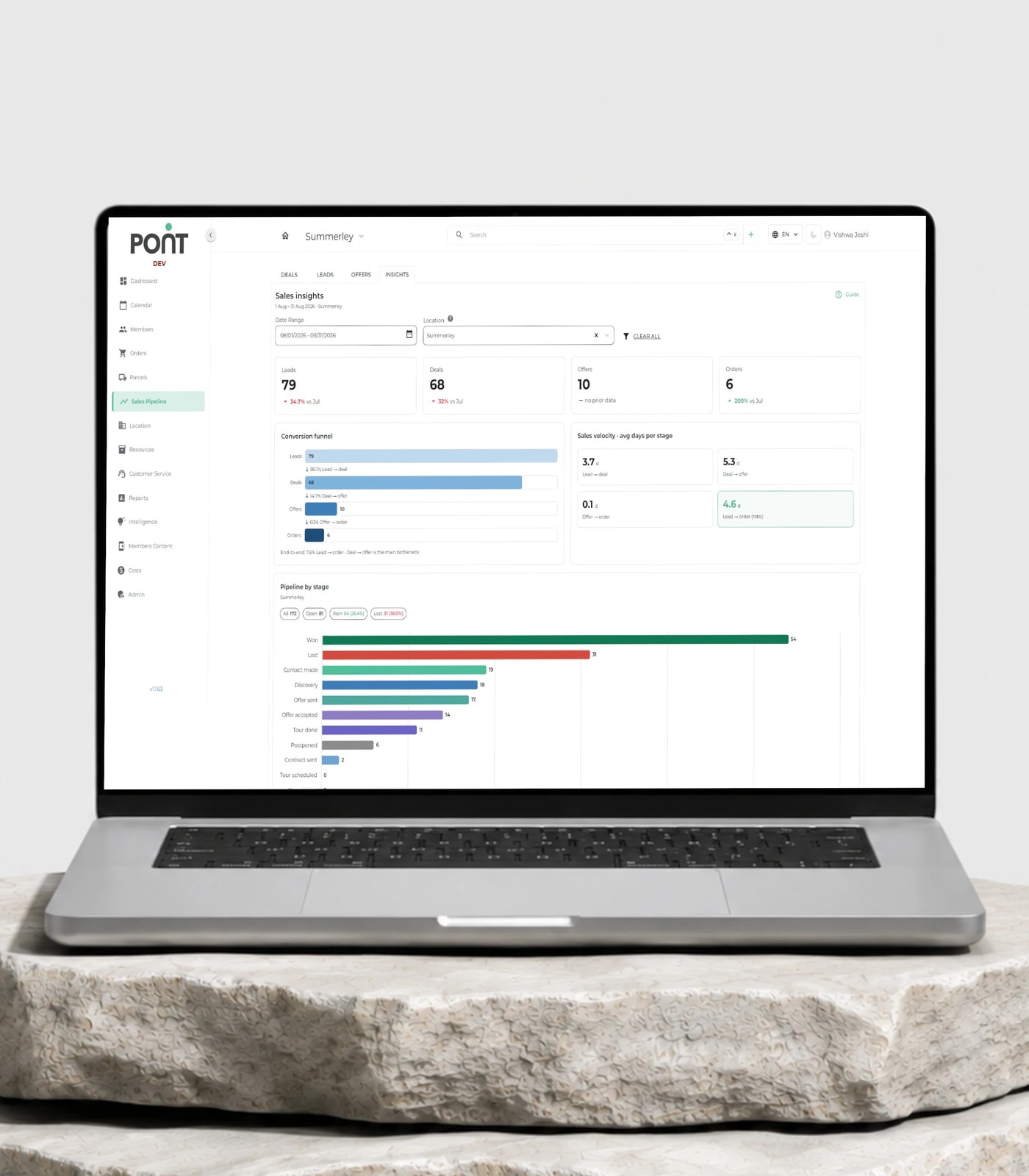 PONT coworking and flexible workspace management platform — view 1